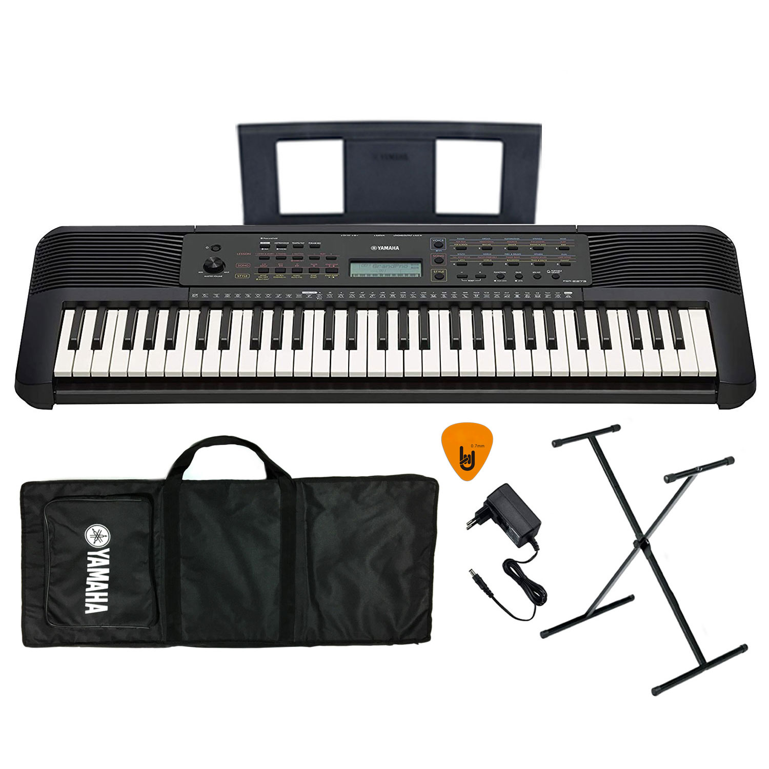 Bộ Đàn Organ Yamaha PSR-E273 - Đàn, Chân, Bao, Nguồn Keyboard PSR E273 Chính Hãng - Có tem chống hàng giả Bộ CA - Kèm Móng Gẩy DreamMaker