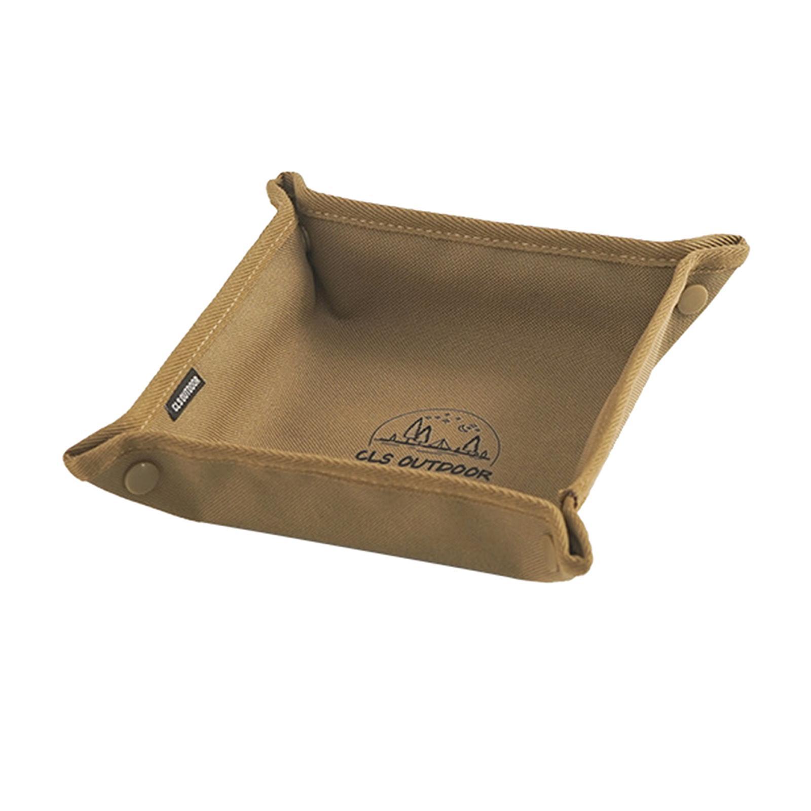 Camping Storage Tray Box Holder Cosmetic Display Jewelry Keys Coins Organizer Serving Tray Fruit Dish for Hiking Picnic Kitchen Bathroom Bedroom