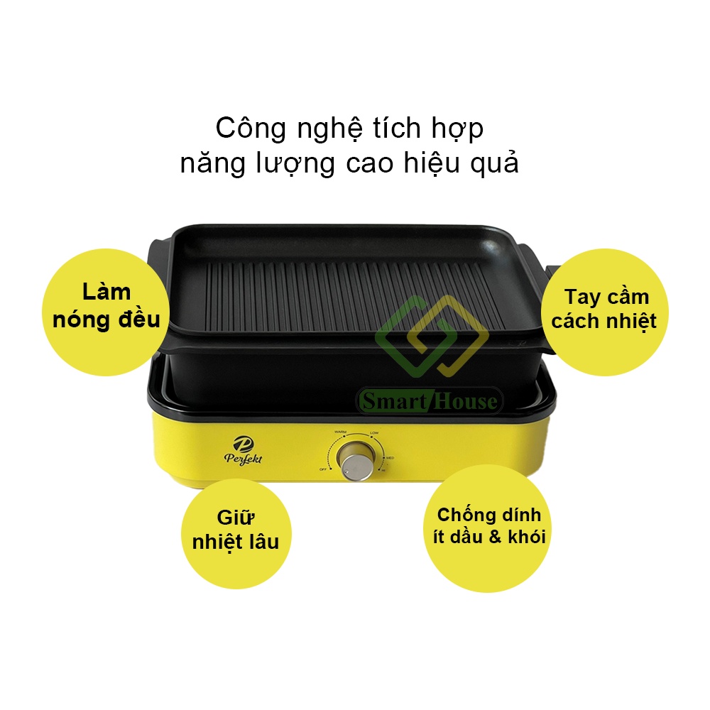 Nồi Điện Đa Năng 3in1 Perfekt PE0220 Hàng Chính Hãng