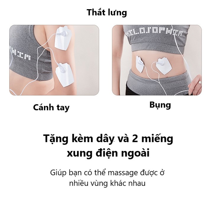 Máy Massage Cổ Vai Gáy 4 Đầu Phiên Bản Nâng Cấp - 6 Chế Độ Mát Xa Khác Nhau, 9 Cường Độ Có Khả Năng Massage Nhiệt - Tặng Kèm Tấm Xung Điện Ngoài