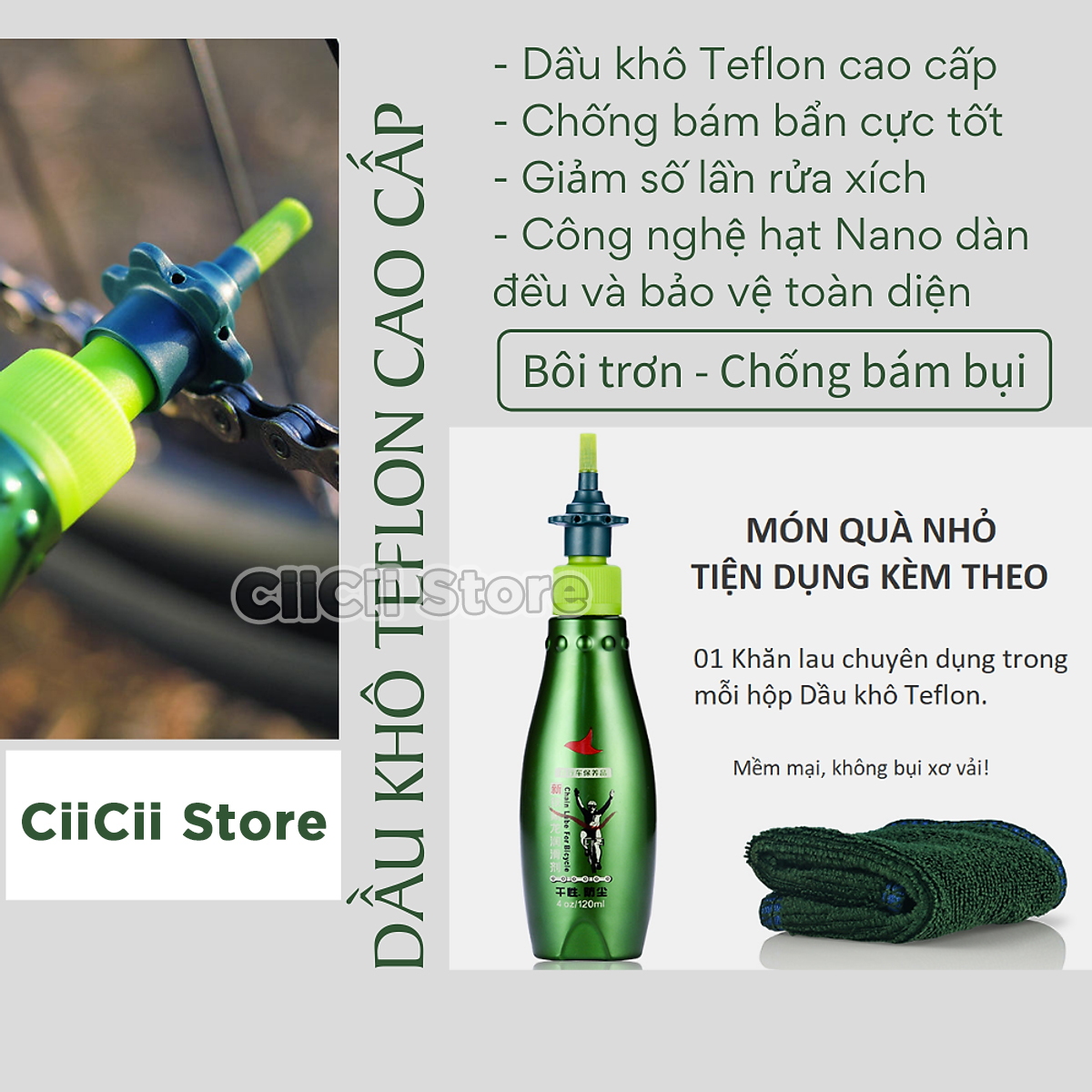 Dầu Tra Sên, Xích, Líp Xe Đạp Cao Cấp Chuyên Dùng Cho Xe Đạp Leo Núi, Xe Đạp Thể Thao Hàng Nhập Khẩu