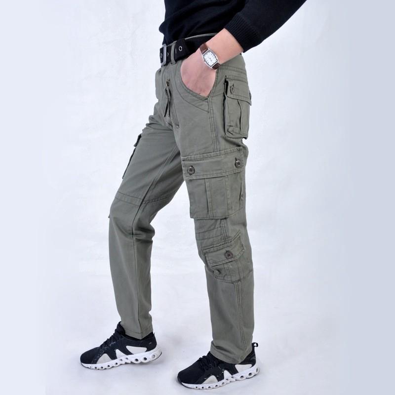 Quần Đùi Ống Rộng Nhiều Túi Họa Tiết Rằn Ri Cá Tính Cho Nam