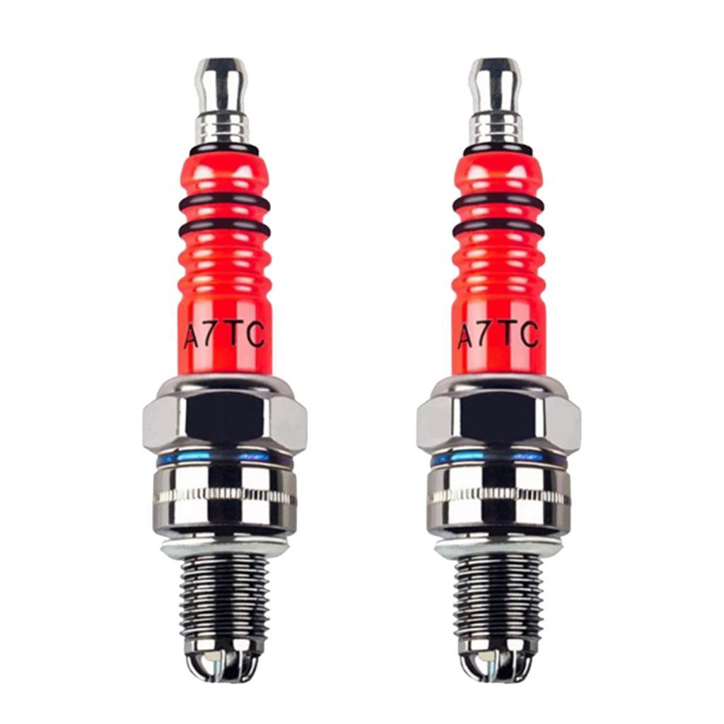 2x Spark Plug A7TC 3 for GY6 50cc-125cc Moped Scooter ATV Quads