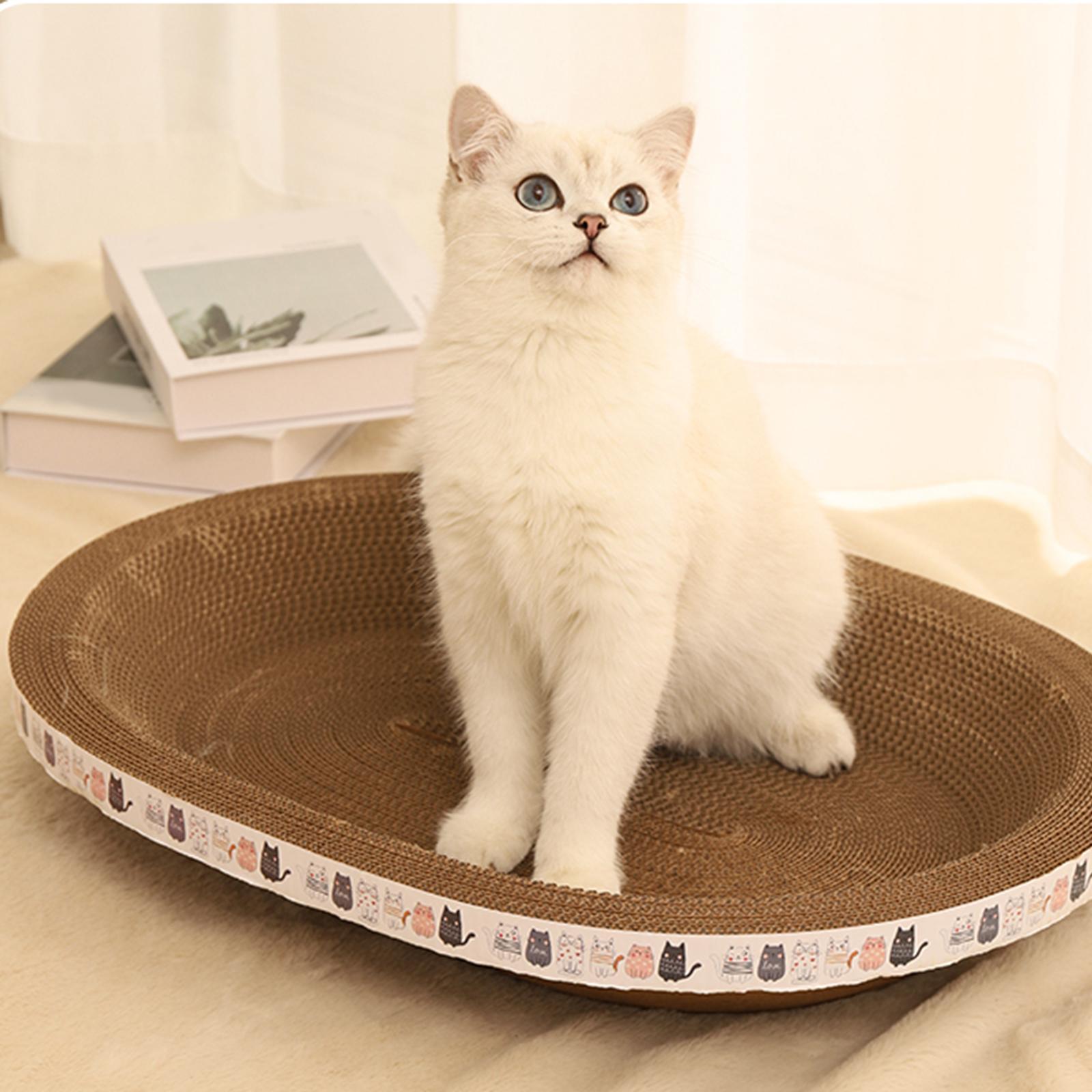Cat Scratcher Cardboard Scratching Board Training Toy Corrugated Scratch Pad for Indoor Cats