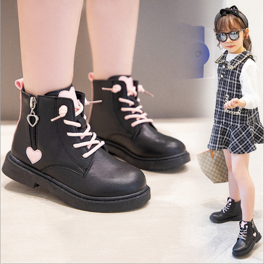 Giày Boot da cho bé gái phong cách hàn quốc (mẫu mới nhất ) - BB109