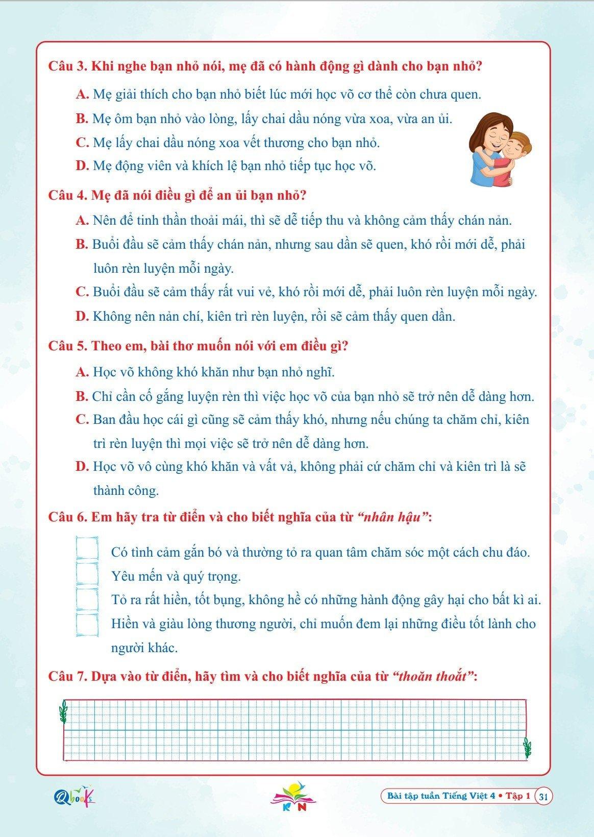 Bài Tập Tuần Tiếng Việt 4 - Tập 1 - Kết Nối Tri Thức Với Cuộc Sống