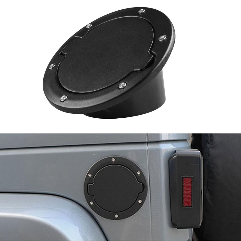 Metal Aluminum Locking Gas Cap Cover for Jeep Wrangler JK 2/4 Door 2007-2018