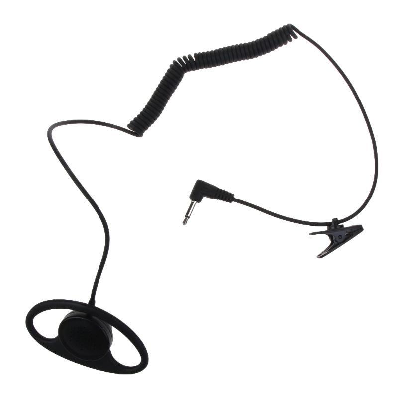 Tai Nghe Chữ D Bằng ABS & Kim Loại Giắc Cắm 3.5mm Chuyên Dụng Cho Bộ Đàm Walkie-Talkie Durab