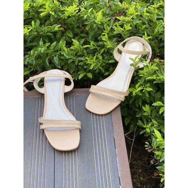 &lt; Hỗ trợ đổi size &gt; Giày sandal bệt ANNA phối quai ngang thời trang_A03444