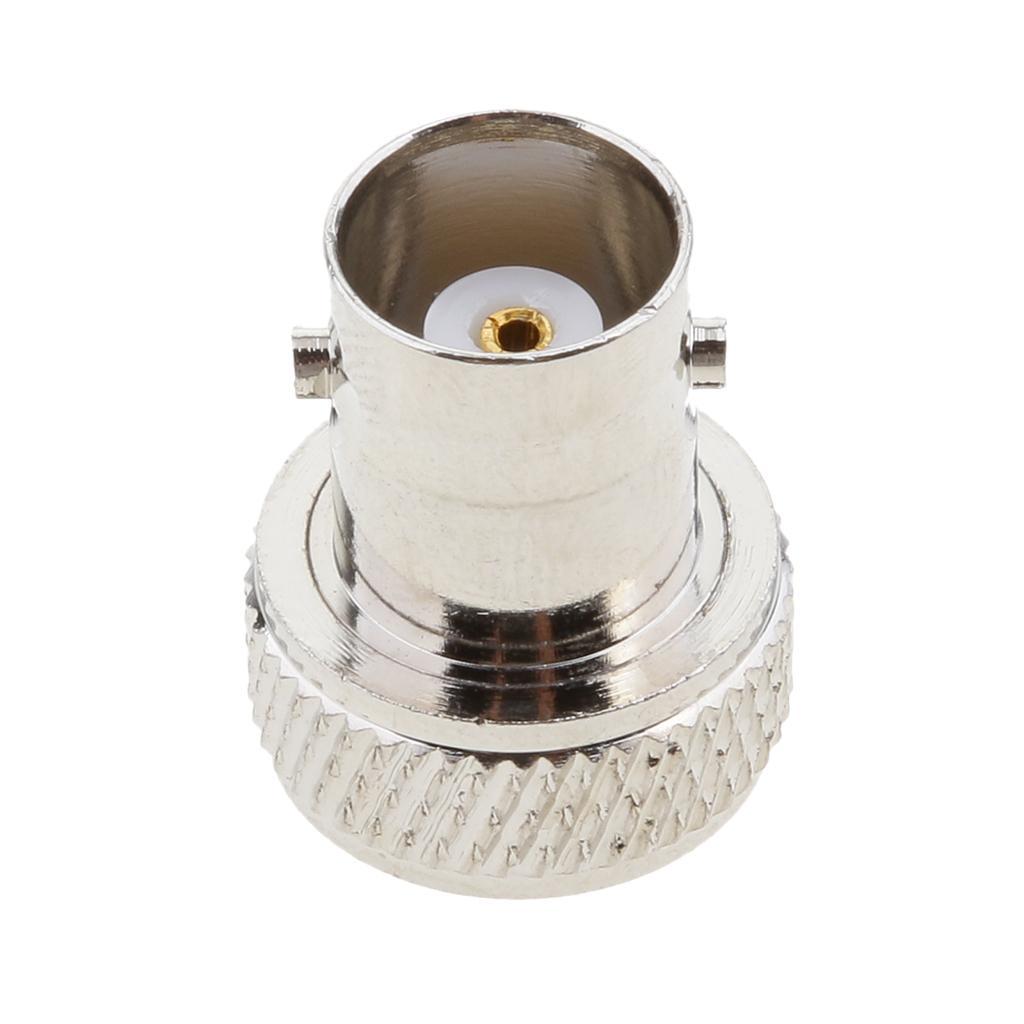 Nickelplated Straight RF Connector SMA Female to BNC Female Adapter