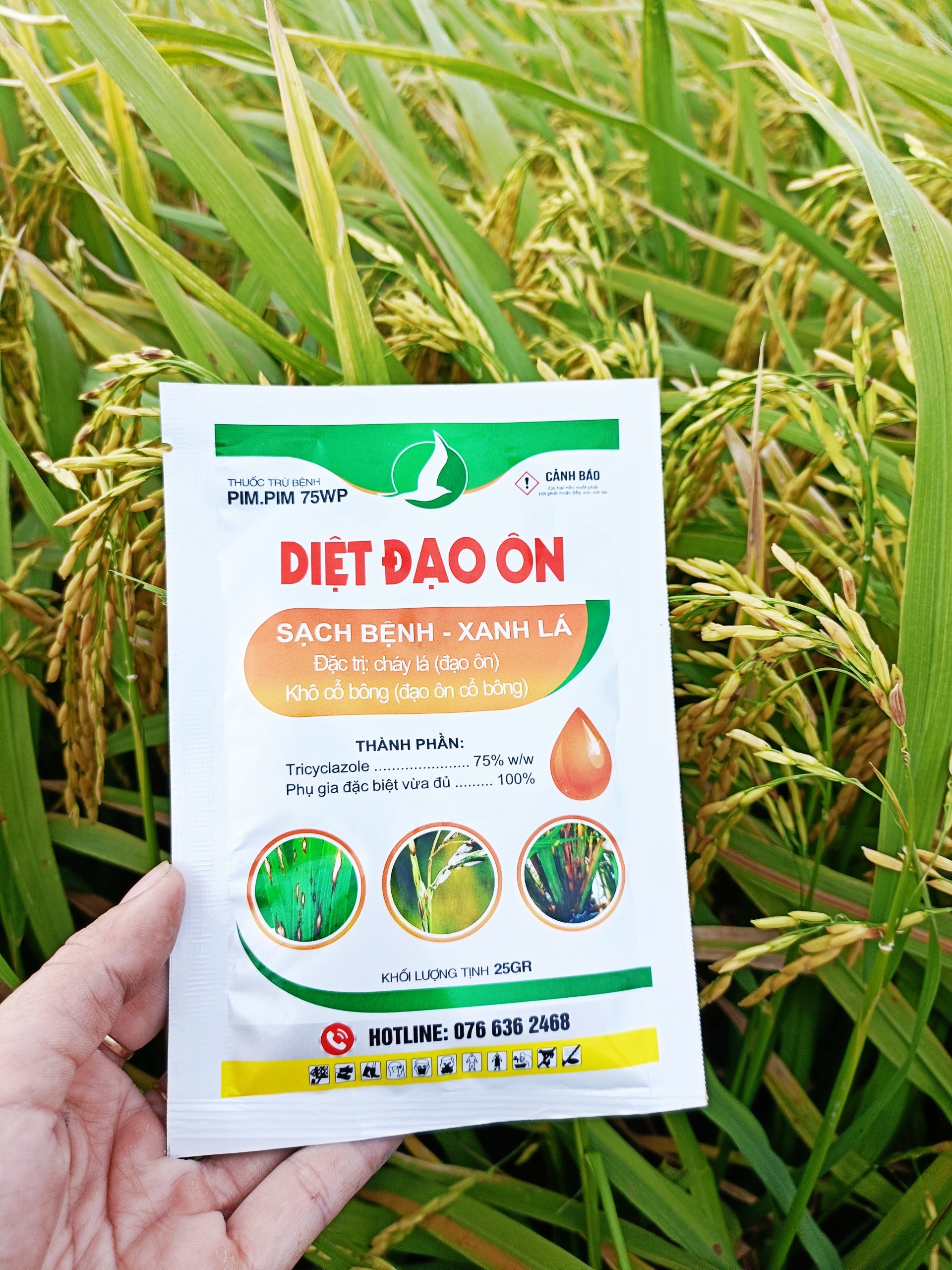 THUỐC DIỆT ĐẠO ÔN LÁ, ĐẠO ÔN CỔ BÔNG - DIỆT ĐẠO ÔN 25G