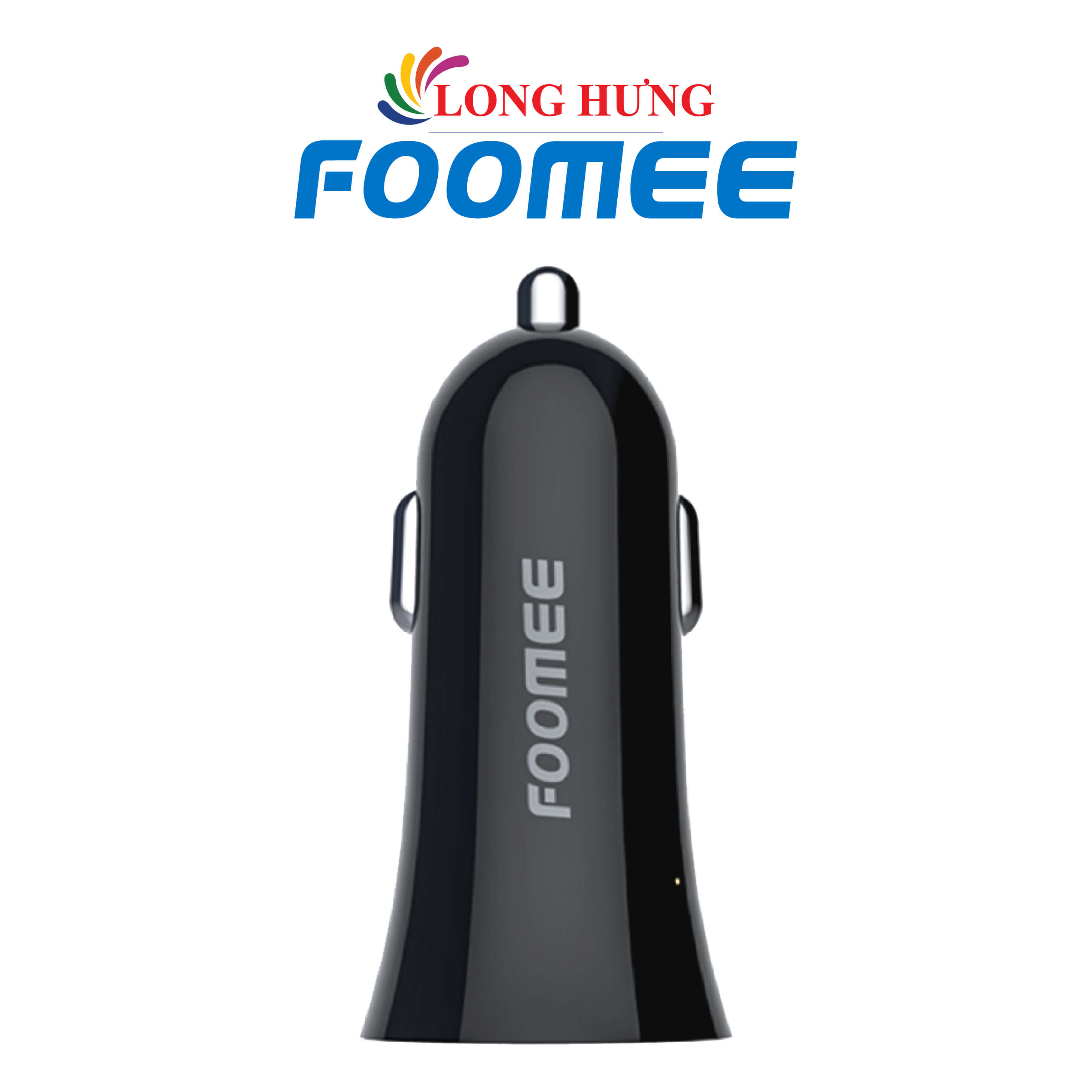 Cốc sạc xe hơi Foomee 2USB 12W BH22 - Hàng chính hãng