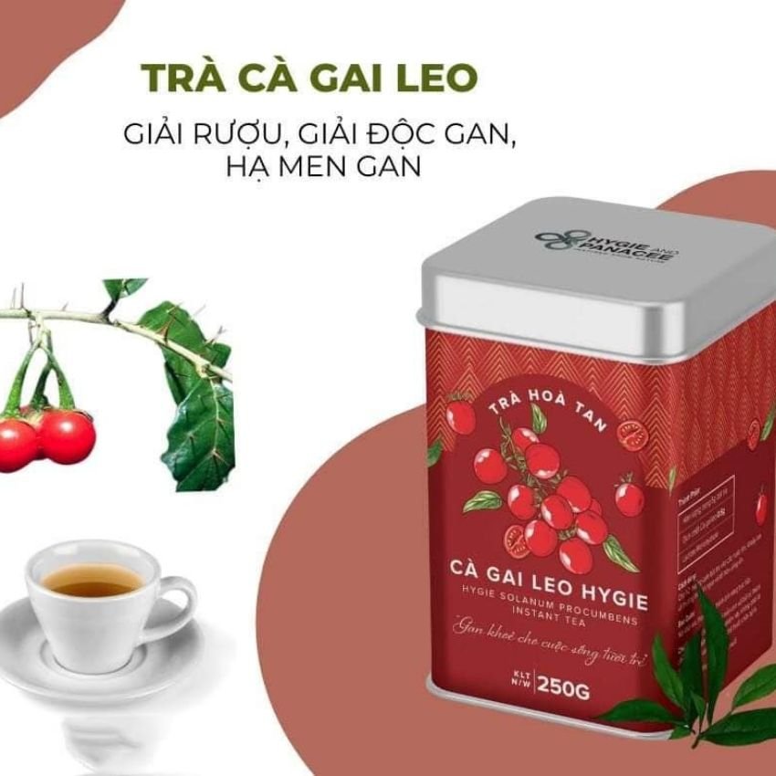 Trà Thảo Dược Cà Gai Leo Hygie Giải Độc Gan, Giải Rượu Bia, Mát Gan, Tăng Cường Sức Đề Kháng Hũ 250g