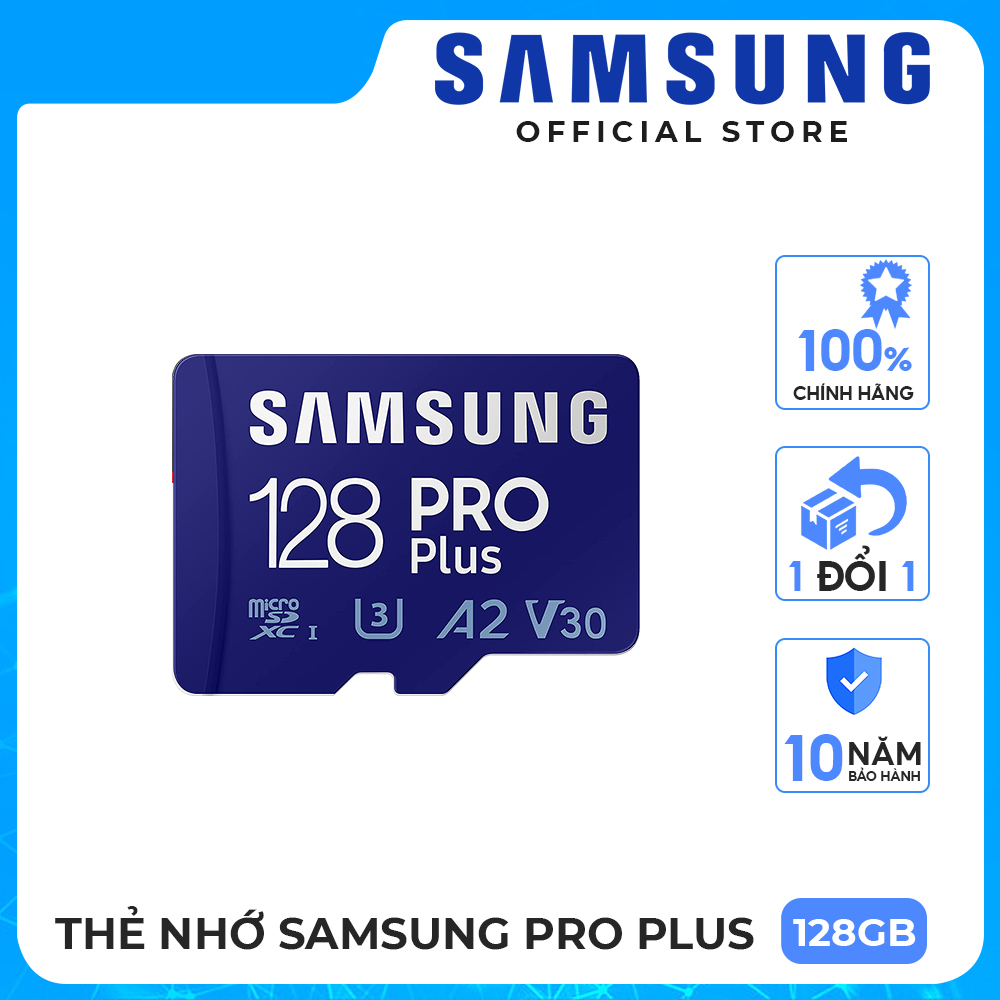 Thẻ nhớ MicroSD Samsung PRO Plus 128GB | 256GB | 512GB Hàng Chính Hãng