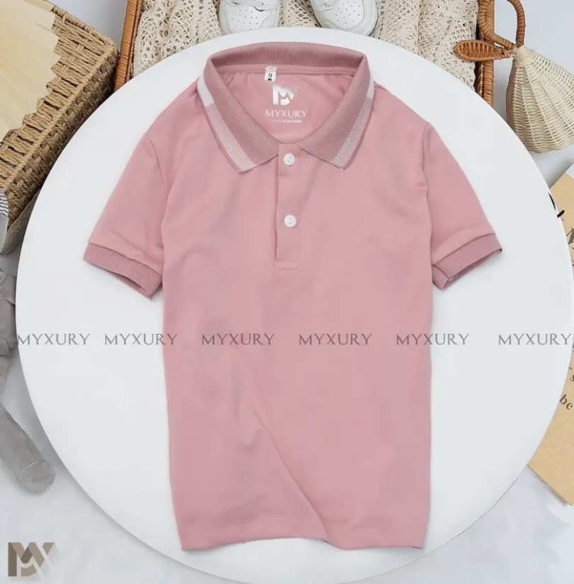 Áo thun Polo cho bé trai và bé gái vải Cotton chuẩn form, lịch lãm siêu đẹp - size từ 10-35kg