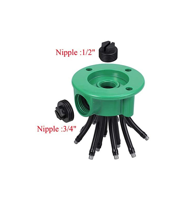 Vòi tưới cây phun nước 360 độ có thể điều chỉnh sân vườn