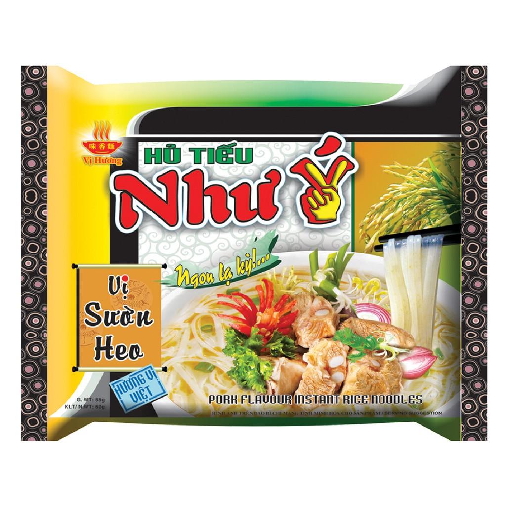 Thùng 30 Gói Hủ Tiếu Sườn Heo Như Ý 60g/gói