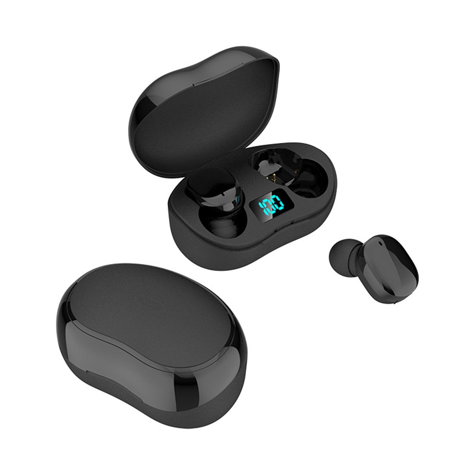 Wireless Bluetooth Earbuds Headphones Compatible Gaming Headset Black