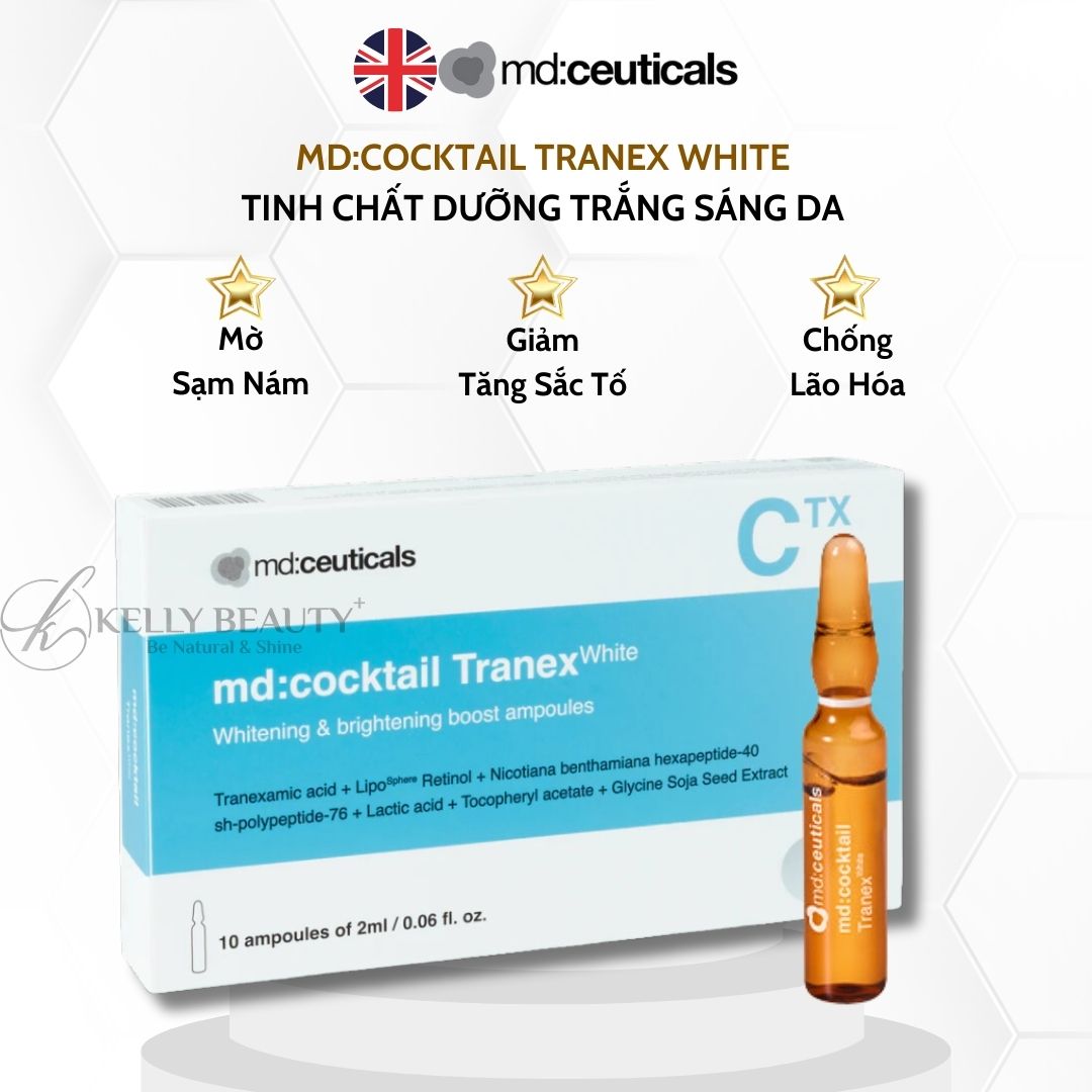 Tinh Chất Trắng Sáng Da MD:Cocktail Tranex White - MD:Ceuticals | Kelly Beauty