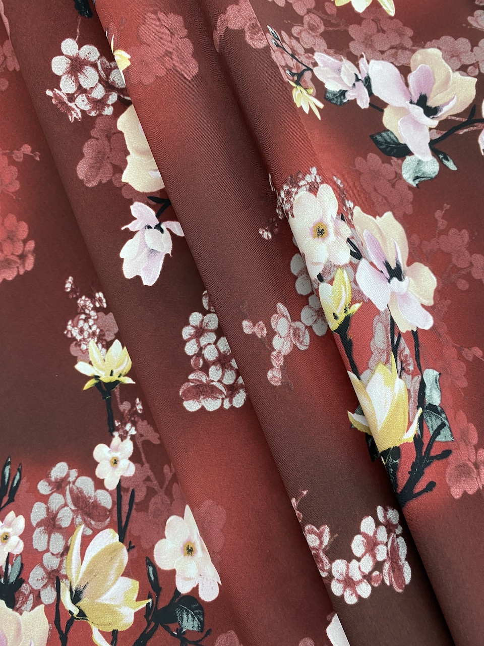 Vải lụa mịn Jasmin hoa đều may đầm váy áo dài áo kiểu