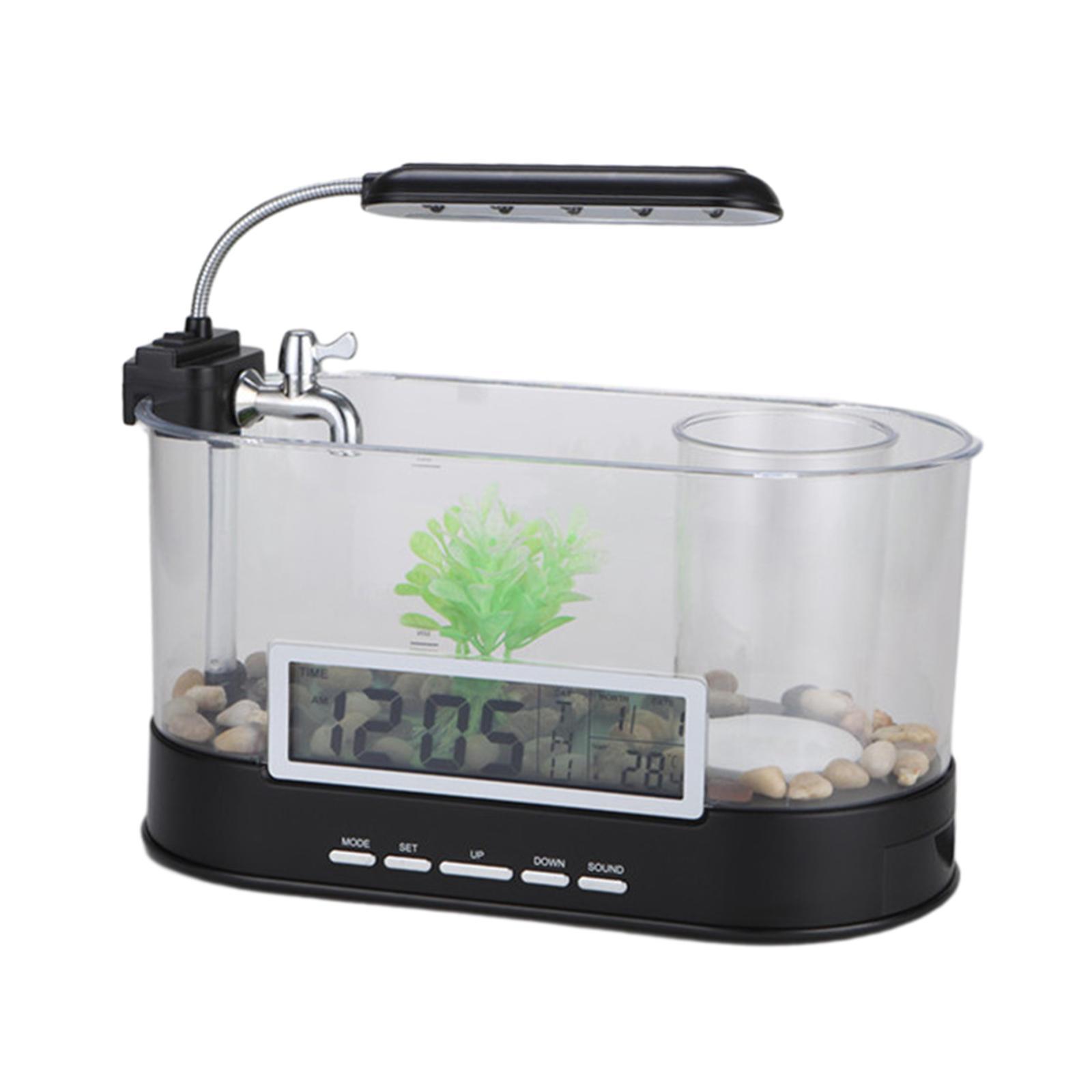 Fish Tank USB Green Landscape Pump Decoration for Goldfish Turtle Small Fish