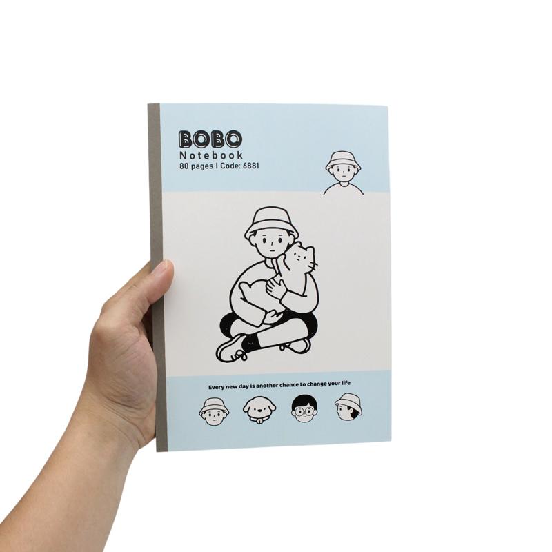 Tập Học Sinh Haplus Bobo - Kẻ Ngang - 80 Trang 60gsm - Hải Tiến 6881 (Mẫu Bìa Giao Ngẫu Nhiên)