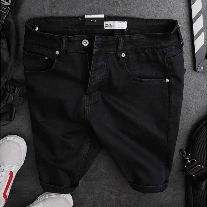 Quần short Jean Nam VNXK xịn chất jean cao cấp màu xám