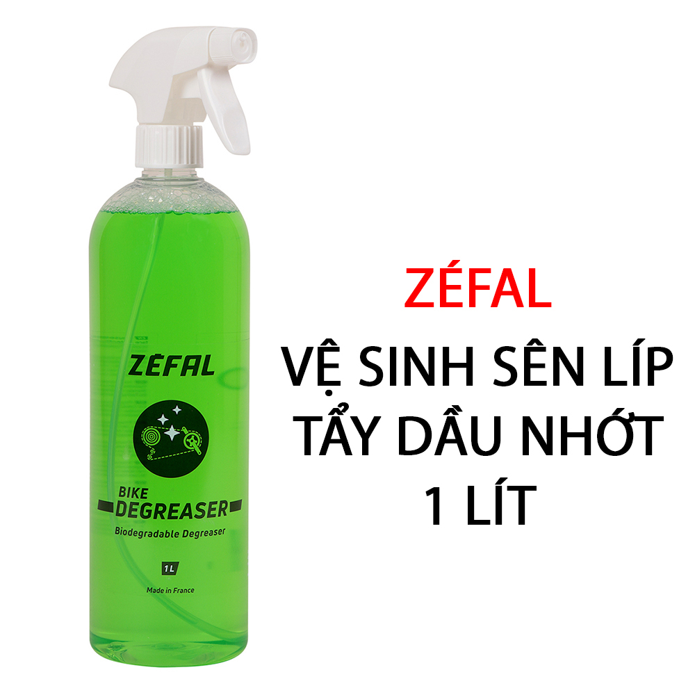 Vệ sinh tẩy dầu nhớt sên líp xe đạp BIO DEGRASER 1 lít  ZEFAL