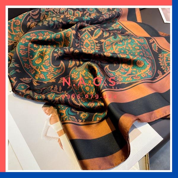 - Khăn lụa satin nữ thời trang mẫu cổ điển sang trọng, dáng dài 90x180cm-Qùa tặng 20/10-quà t