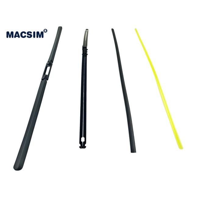 Combo bộ sản phẩm cần gạt nước mưa ô tô Nano Silicon Macsim cho xe Cadillac ATS-L 2014-2018