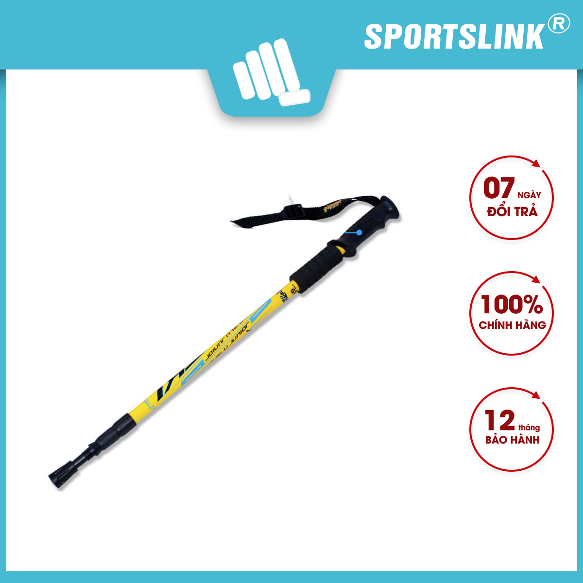 Gậy leo núi hộp kim nhôm Eurofins Sportslink (65cm-135cm)