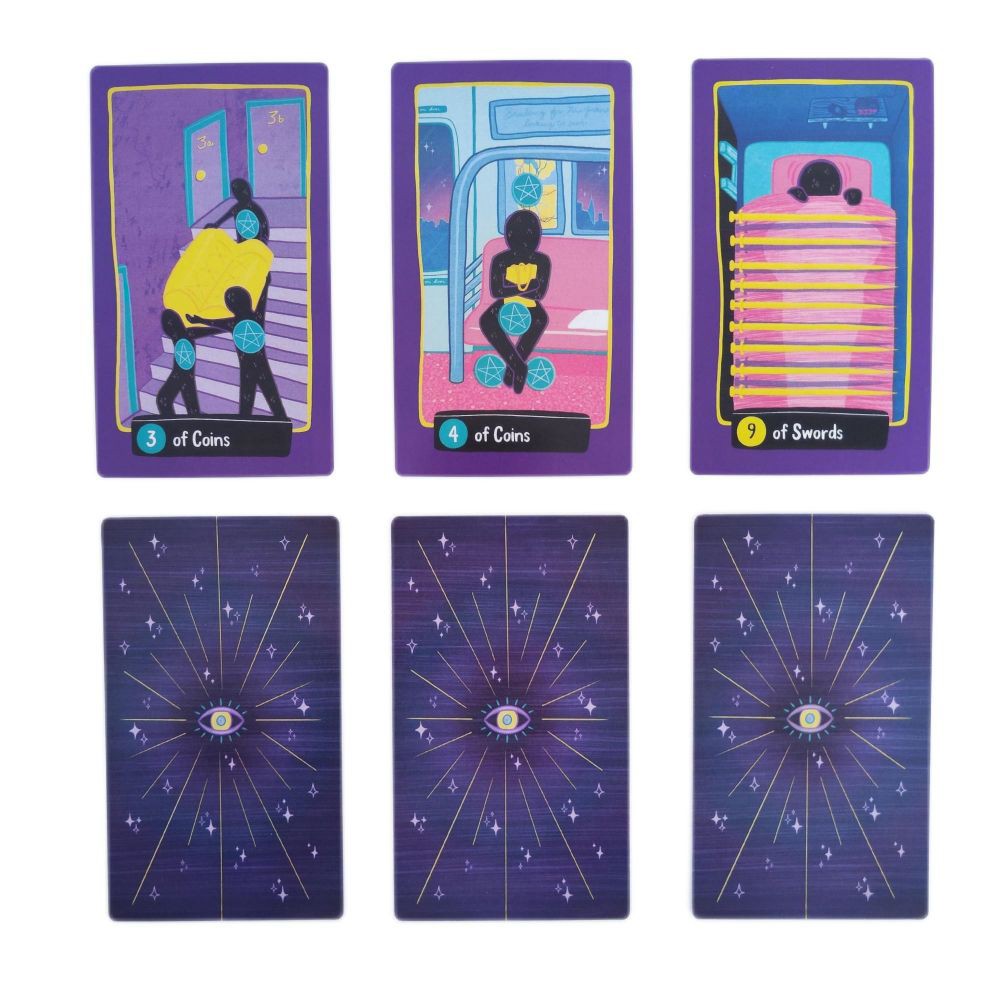 Bộ Bài Midnight City Tarot 78 Lá Bài 7x12 Cm Tặng Đá Thanh Tẩy