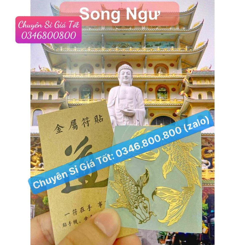 Linh Phù Miếng dán điện thoại QUAN THẾ ÂM - SONG NGƯ - HỔ - RỒNG - PHƯỢNG - PHẬT THÍCH CA nhiều hình khác