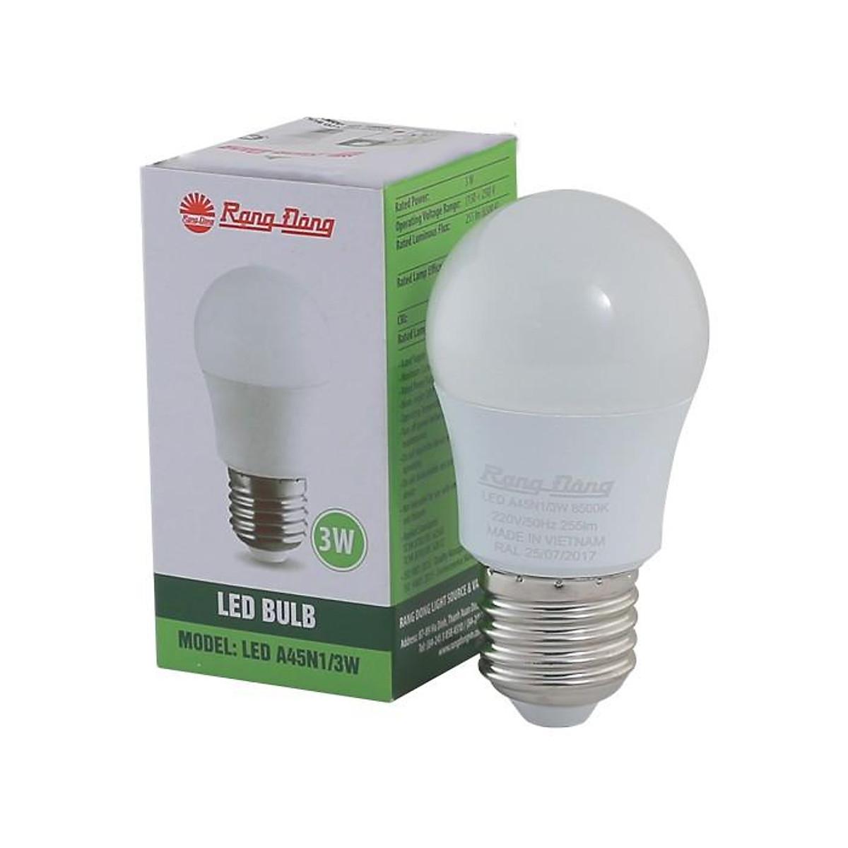 Bóng đèn LED BULB tròn  Rạng Đông công suất 3W 5W 7W 9W - 7W