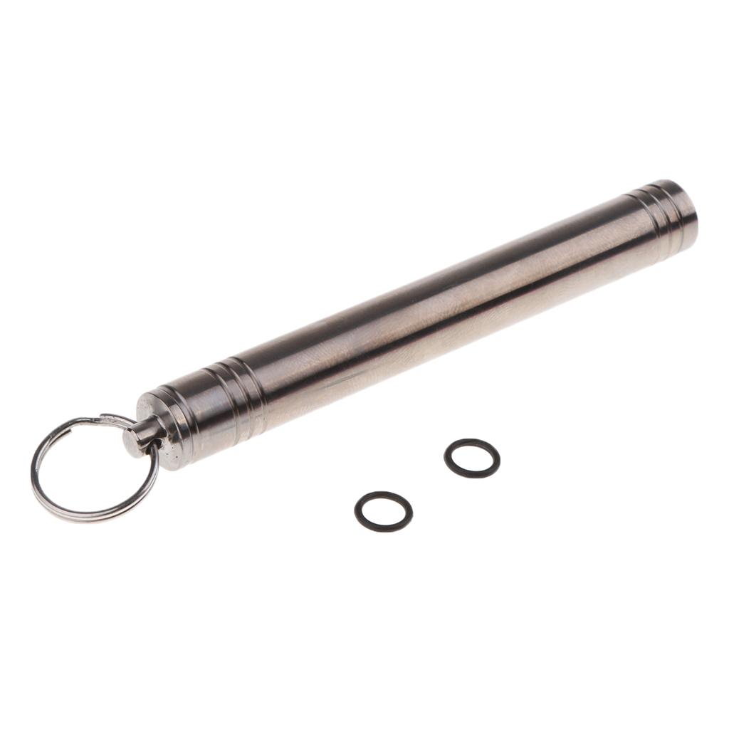 Waterproof Titanium Alloy Pocket Toothpick Ear Pick Holder Camping