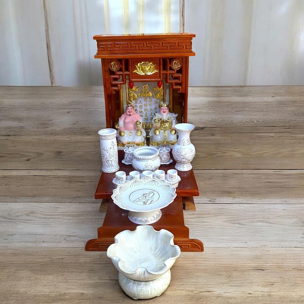 Set ban thần tài bạch ngọc nổi RỒNG VIỆT, bộ thờ thần tài đầy đủ cho gia chủ mệnh kim, thuỷ