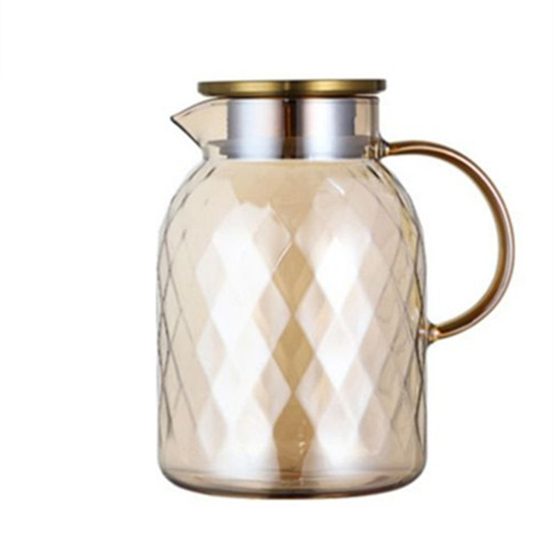 Bình Nước Thủy Tinh 1800ml Hình Trái Thơm Phong Cách Âu Mỹ