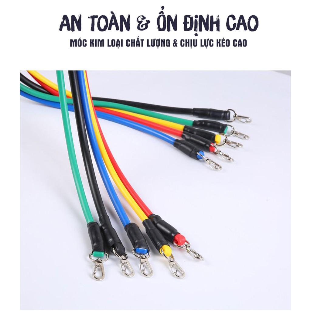 Bộ 5 dây đàn hồi Resistant Band tiêu chuẩn