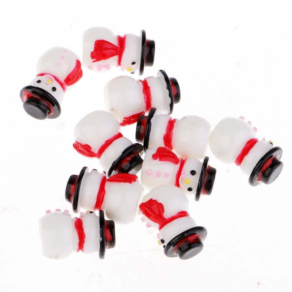 20pcs Snowman Doll Christmas Decoration DIY Handmade Snowman Ornaments Decor