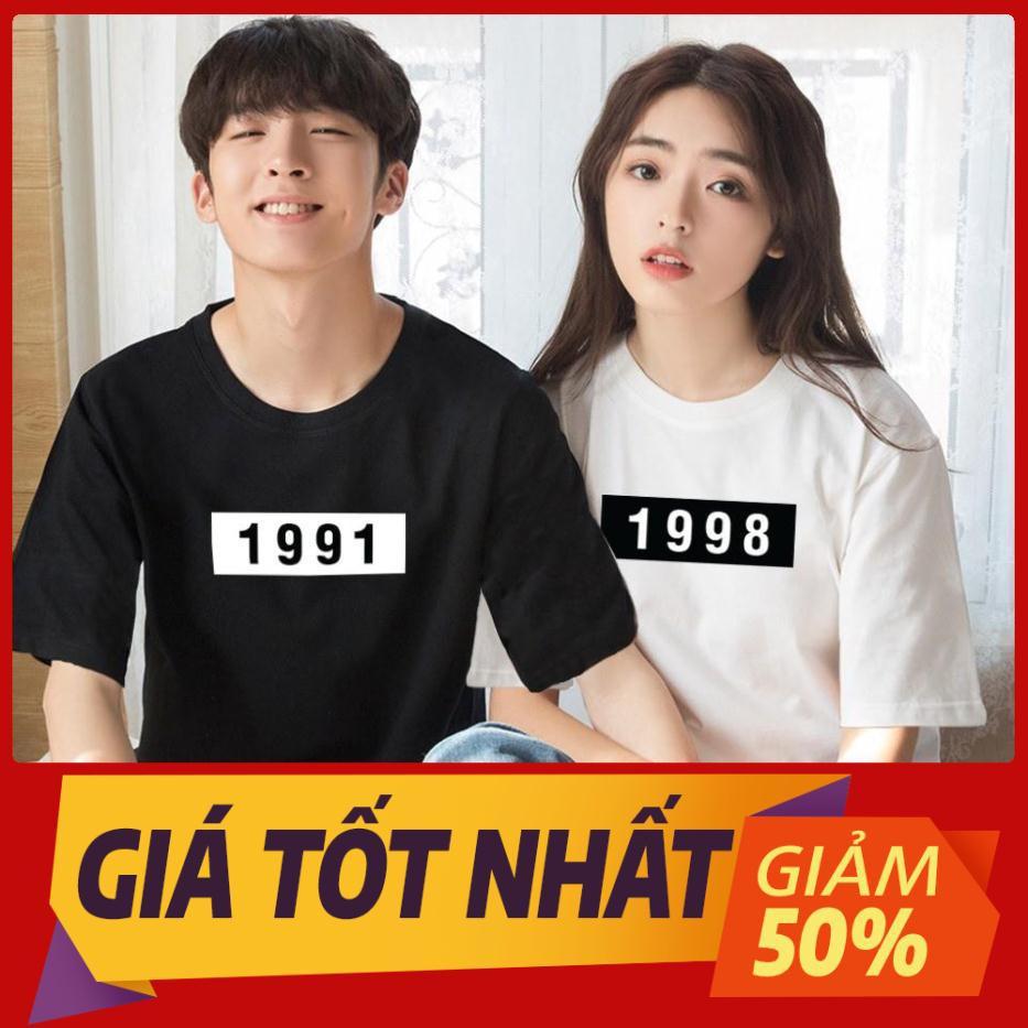 Áo Đôi Nam Nữ Unisex Đẹp In Năm Sinh Theo Yêu Cầu