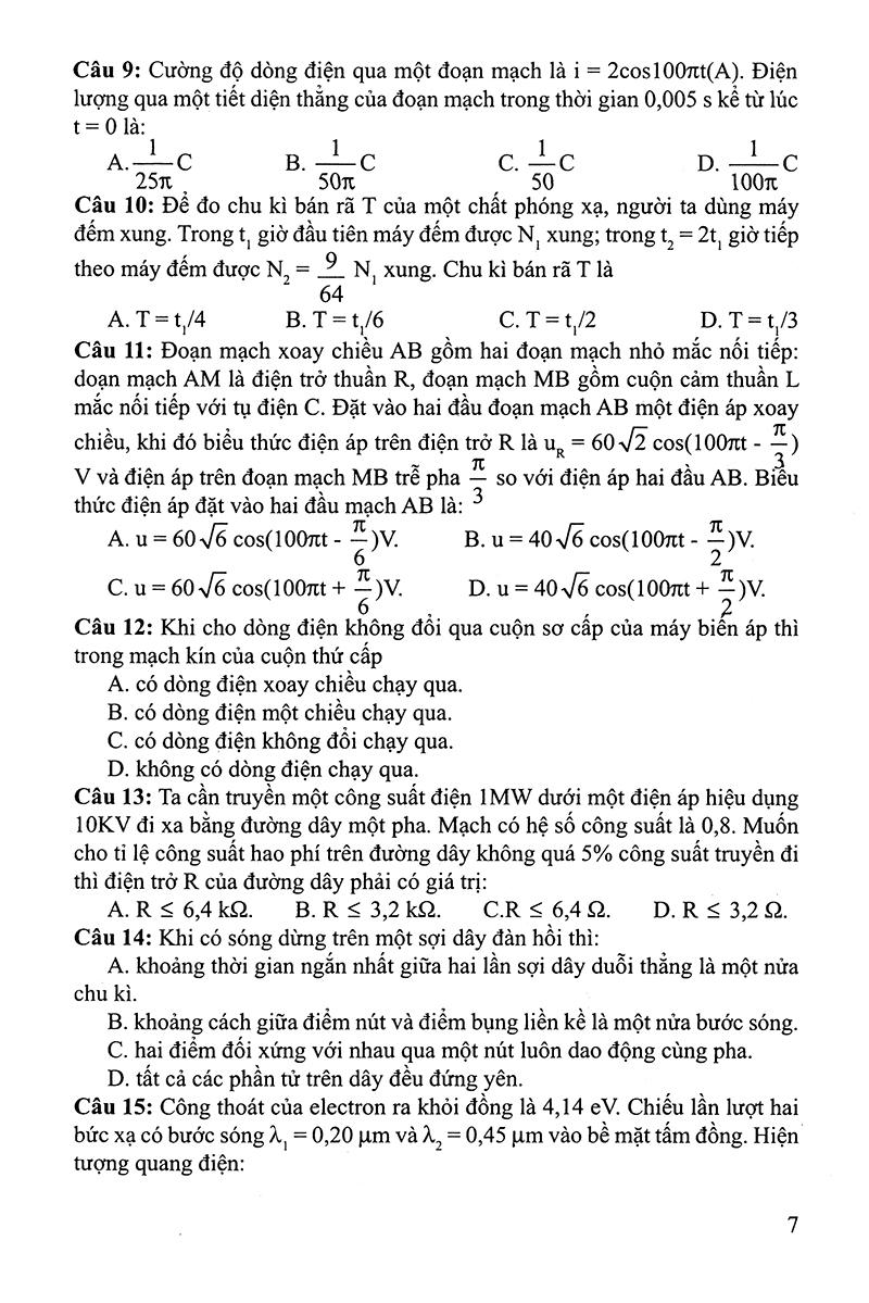 Sách 30 Bộ Đề Trắc Nghiệm Luyện Thi THPTQG 2019 - Khoa Học Tự Nhiên (Vật Lí - Hóa Học - Sinh Học)