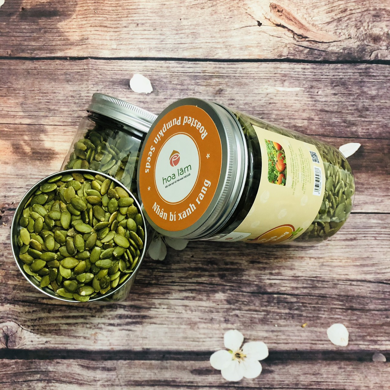 Nhân bí xanh sấy chín Ấn Độ 500gram - Hoa Lâm - 100% tự nhiên không chất bảo quản, thơm ngon.