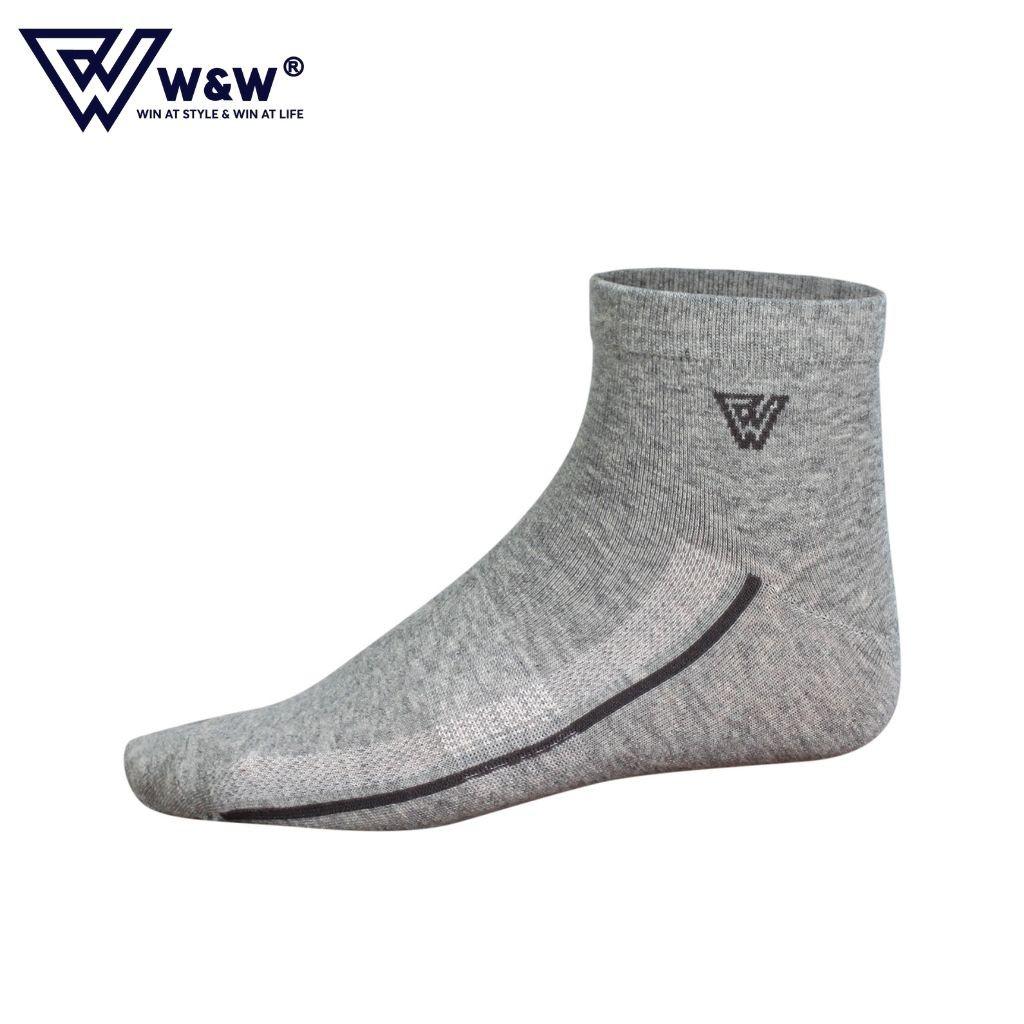 Tất Nam W&W Cao Cổ Thể Thao Khử Mùi, Kháng Khuẩn, Chống Hôi Chân Cao Cấp WM24
