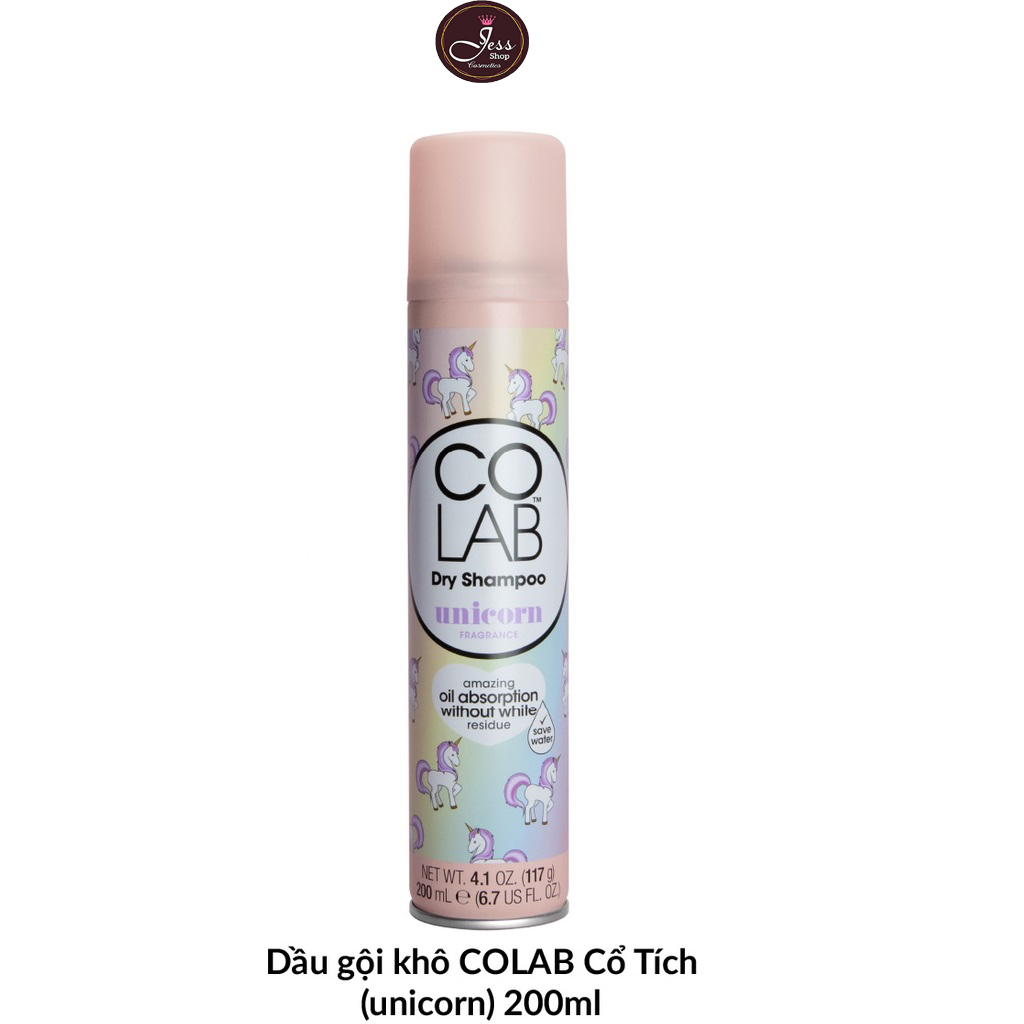 Dầu Gội Khô Colab Dry Shampoo hương Unicorn 200ml