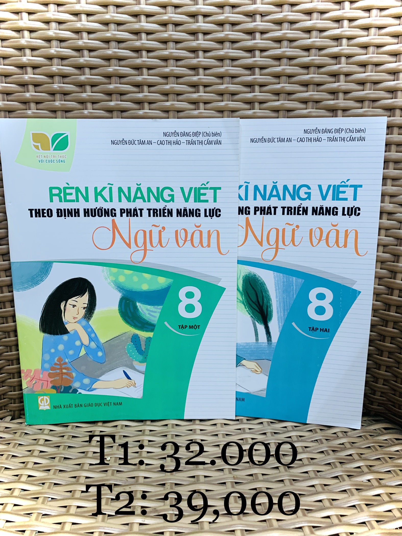 Sách - Combo Rèn kĩ năng viết theo định hướng phát triển năng lực ngữ văn 8 - tập 1 + 2