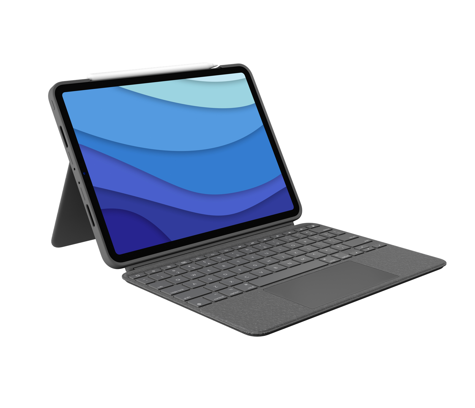 Bao da kèm bàn phím Logitech Combo Touch iPad Pro 11 inch gen 1, 2, 3 - Backlit keys có thể tháo rời, Trackpad siêu nhạy - Hàng chính hãng