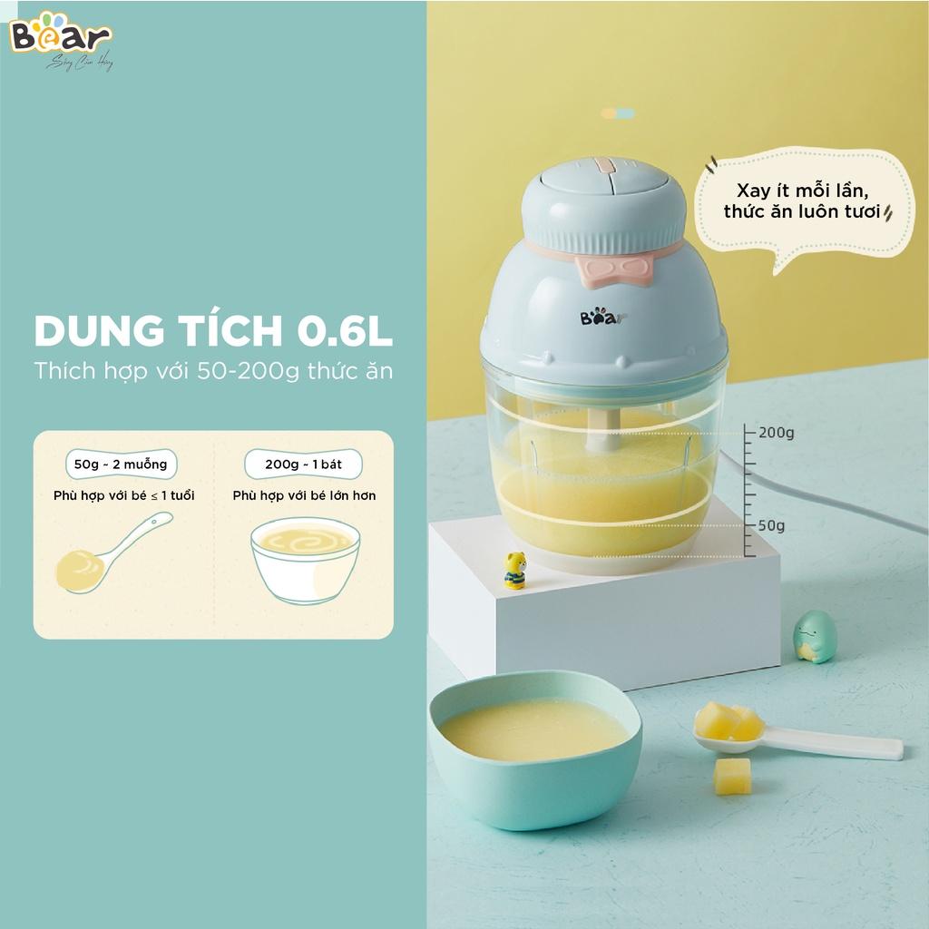 Máy xay ăn dặm 0,6L Bear B06V1 - Đa năng, tiện dụng cho bé - Hàng nhập khẩu