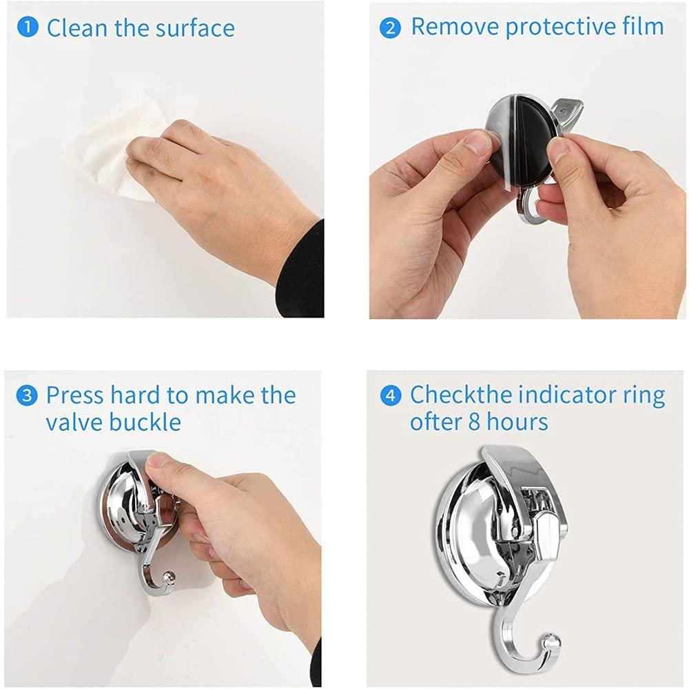 Móc cốc hút 2 mảnh Móc cốc hút chân không Chống nước