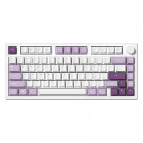 Bàn phím cơ FL-Esports GP75CPM (Taro Purple/Polar Night Black)_Mới, hàng chính hãng