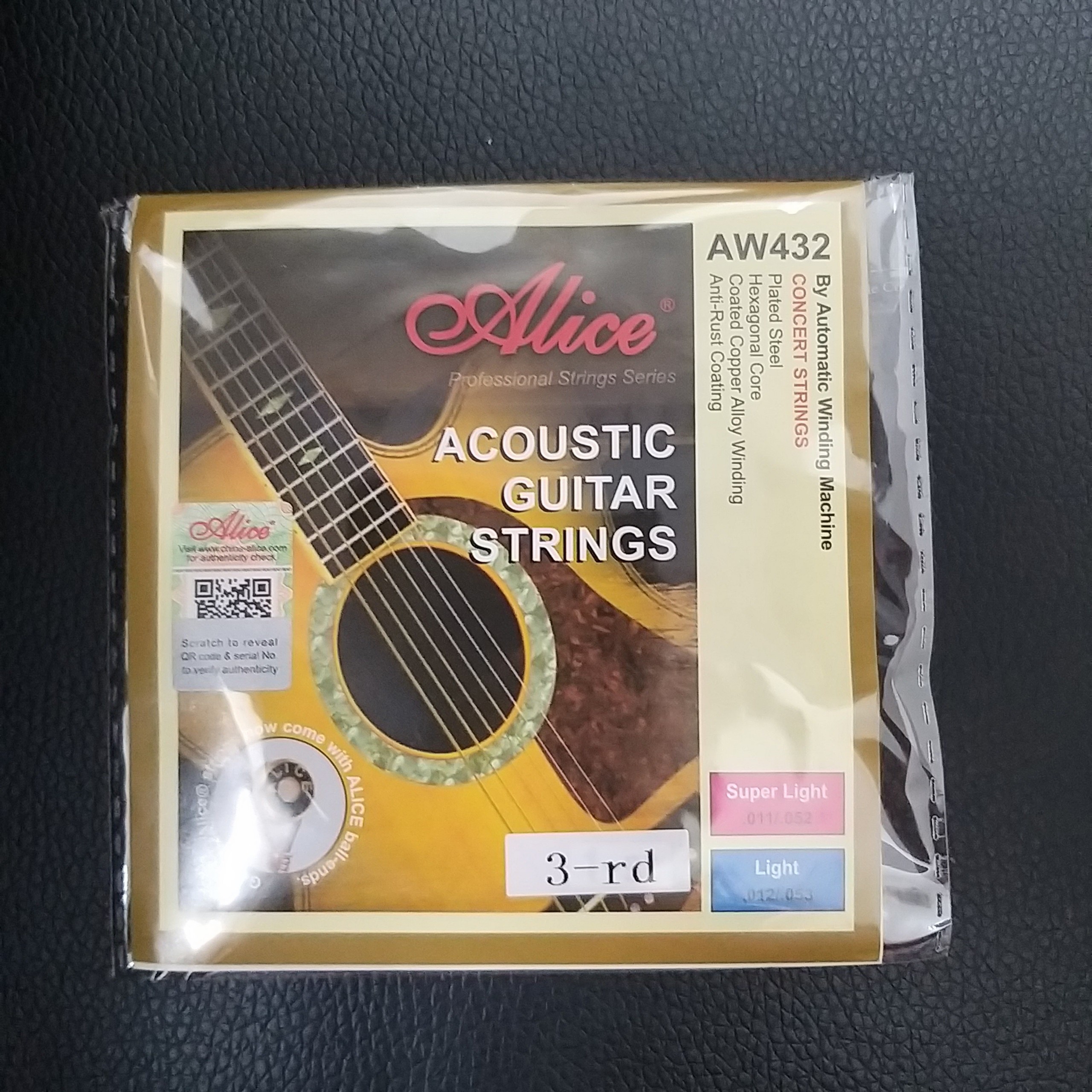 Dây Đàn Guitar Acoustic Alice AW432 Size 11 ( Có Dây Lẻ Số 1, Số 2, Số 3 Và Bộ 6 Dây )